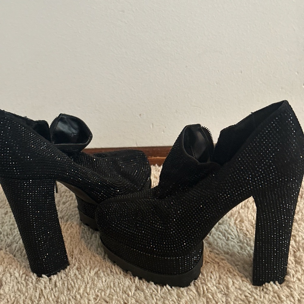 Steve Madden Bling Platform Booties